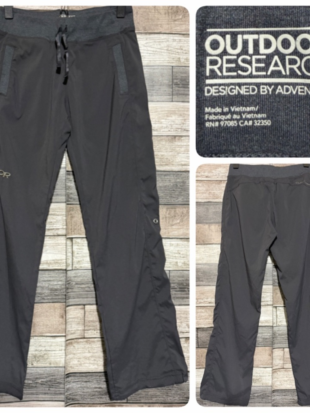 Outdoor Research Zendo Pull On Hiking Pants Women’s 2 Roll Up Leg (Inseam 29)